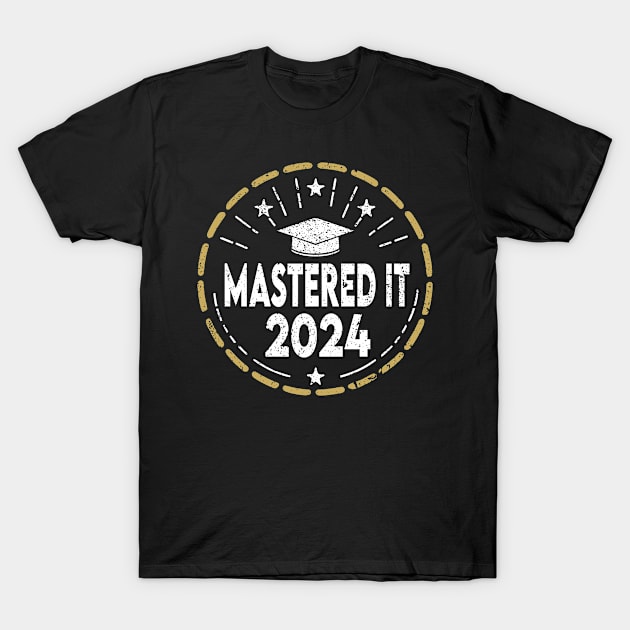 Mastered it 2024 Masters degree graduation T-Shirt by kadoja